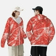 thumbnail image 6 of Kll Beef Steaks Print Men'S Women’s Upf 50+ Sun Protection Outdoor Hoodie Jacket Long Sleeve Fishing Hiking Performance Shirt- Xx-Large, 6 of 8