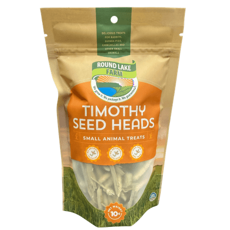 Round Lake Farms Timothy Seed Heads Small Animal Treat, 10g