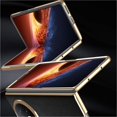 thumbnail image 4 of Case For Huawei Honor Magic V6, Genuine Leather Cover With Anti-Fingerprint Electroplated Camera Protective Shell, 4 of 6