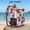 White Brown, variant on Brown Cow Print Cooler Backpack 24 Cans, Insulated Leak Proof Backpack Cooler Bag, Soft Sided Ice Chest with Side Pockets for Beach Camping Picnic Work Travel