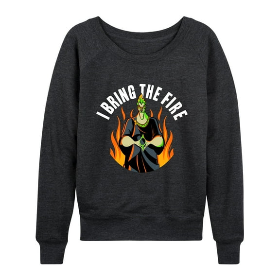 Disney Villains - Hades I Bring The Fire - Women's Lightweight French Terry Long Sleeve Shirt
