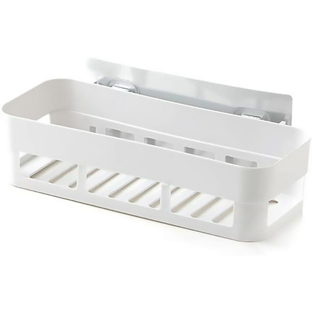 Plastic Shower Storage Basket Plastic Wall Mounted Adhesive Shower