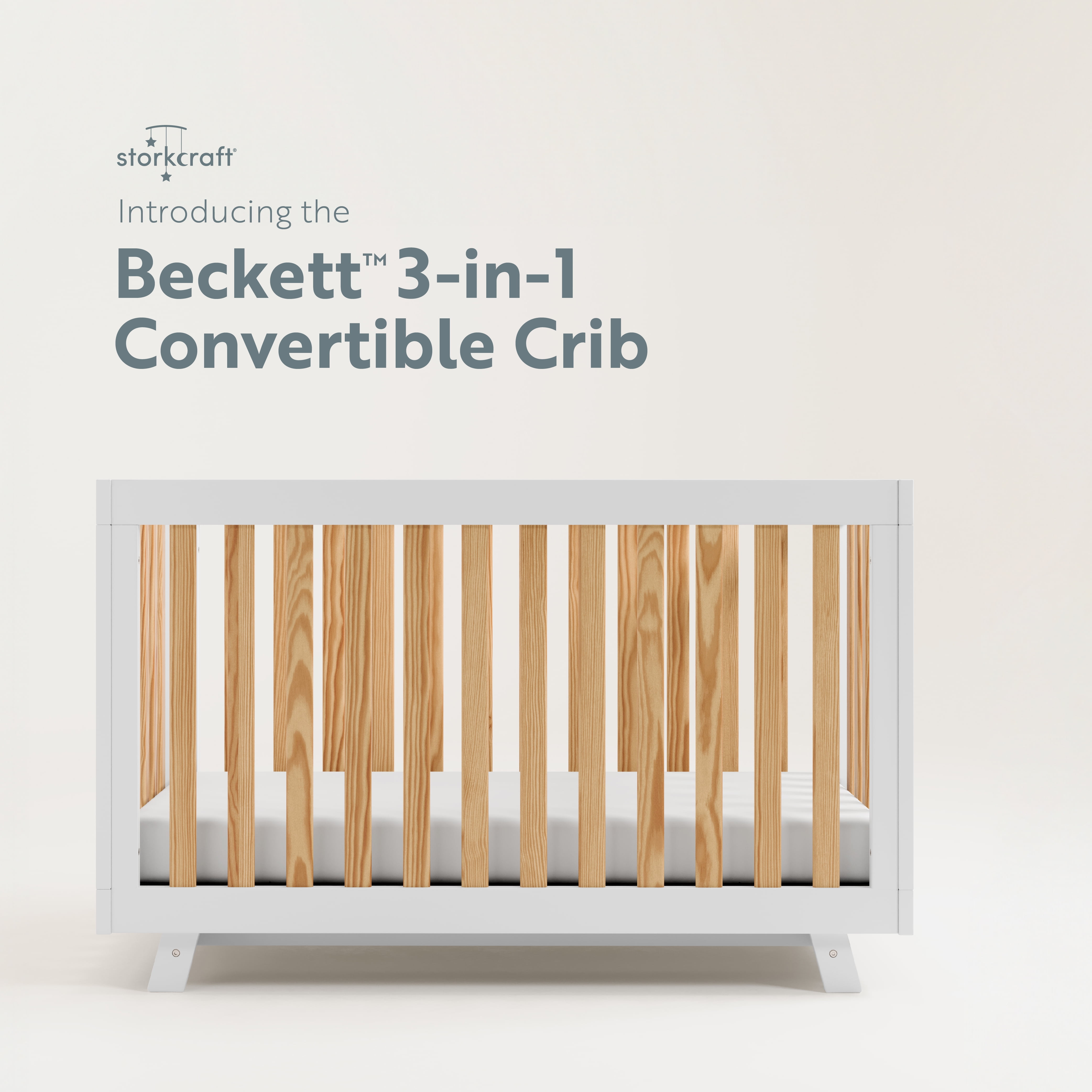Mini Crib Storkcraft Beckett 3-in-1 Convertible Baby Crib