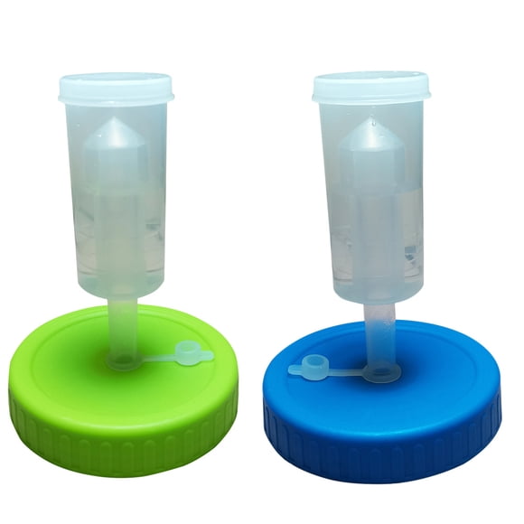 KAKOWELY Fermentation Tank Lid 1 Set 2Pcs Fermentation Tank Lids with Airlock Fermented Kit (Assorted Color)3.39"X3.39"X0.79"
