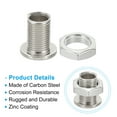 thumbnail image 3 of Uxcell M12x17mm Bolts and Nuts Kit, 15 Set Fine Thread Hollow Screws Assortment Round Head, 3 of 5