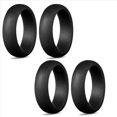 thumbnail image 1 of 2X 5,7 mm Popular para Hombres y Mujeres Anillos de Silicona Geniales Anillo de Bodas de Silicona Ambiental Deportes Al Aire Libre RingX2 6, 1 of 5