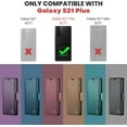thumbnail image 2 of WWS-for Samsung Galaxy S21 Plus Wallet Case with Card Holder, Kickstand RFID Blocking Magnetic Closure Shockproof Protective PU Leather Case for Samsung S21 Plus Flip Case Wallet - Green, 2 of 4