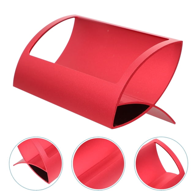Milisten Soporte Metálico Rojo Para Tarjetas De Oficina Con Estructura Resistente Y Elegante