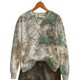 thumbnail image 7 of Women's Camo Sweatshirts Long Sleeve Maple Leaf Pullover Sweatshirt Trendy Fashion Crewneck Shirts Fall Tops, 3XL Gray, 7 of 7