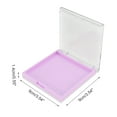thumbnail image 2 of Unique Bargains 1 Pc Reusable Single Layer Square Nail Storage Box Purple Plastic, 2 of 5