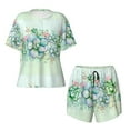 thumbnail image 4 of Picia Succulent Pajamas Sets for Women Soft Short-Sleeved Pjs with Lounge Shorts Two Piece Sleepwear-Large, 4 of 9