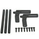 thumbnail image 3 of Parachoques delantero de metal para coche trepador de control remoto, rendimiento estable, buena protección, antiarañazos, parachoques delantero RC para SCX10, color negro, 3 of 10