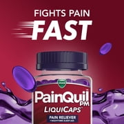 Vicks PainQuil PM Max Strength Pain Relief + Sleep Aid LiquiCaps, 100 count
