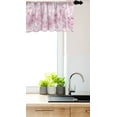 thumbnail image 2 of Ambesonne Cherry Blossom Valance Pack of 2, Cage Style Motif, 42"X12", Dried Rose and Pale Pink, 2 of 3