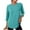Mint Green, variant on fatyb 3/4 Length Sleeve Womens T Shirts Athletic Lightweight Workout Tops Crew Neck Yoga Tee Activewear