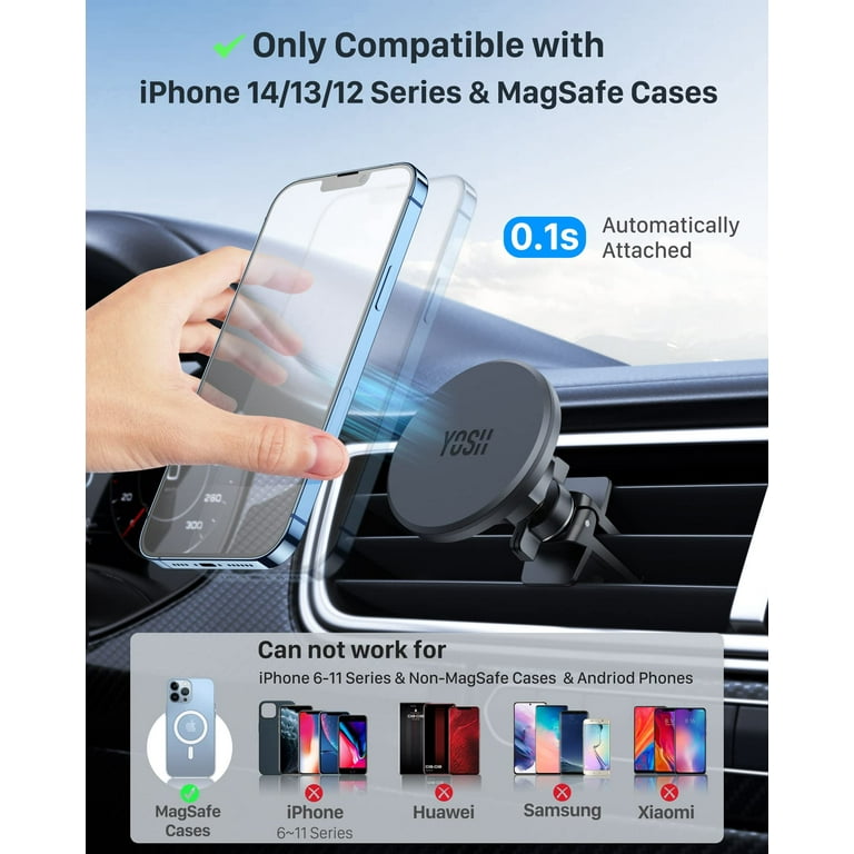Best Deal for YOSH Mag-Safe Car Mount Dashboard Windscreen, Car Phone