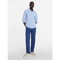 thumbnail image 2 of George Men's and Big Men's Linen Blend Button Up Shirt with Long Sleeves, Sizes S-5XL, 2 of 5