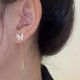 thumbnail image 3 of Pendientes de mariposa de circón con incrustaciones, aretes delicados y sencillos de mariposa dorada, joyería personalizada, regalo de aniversario, 2022, 3 of 4