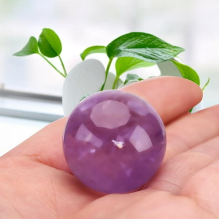 Natural Amethyst Quartz Sphere - VGEBY 1Pc Natural Purple Quartz Sphere Crystal Ball Healing Stone for Home Decoration, Purple Crystal Sphere,Natural Purple Crystal