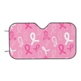 thumbnail image 7 of Picia Breast Cancer Awareness (3) Curved Windshield Sunshade Accordion Folding Style Auto Shade for Car Truck SUV Van Blocks UV Ray Sun Visor Protector -Medium, 7 of 7