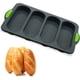 thumbnail image 1 of Molde para pan francés de silicona para hornear, molde para pan francés antiadherente y fácil de limpiar, molde para baguettes francesas de 4 cavidades o para panecillos de hot dogs, 1 of 4