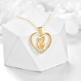 thumbnail image 3 of Mother Necklace 14k Yellow Gold Mother Hold Daughter Love Heart Pendant Necklace Jewelry Mothers Day Birthday Christmas Gifts for Mom from Daughter, 3 of 6