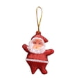 thumbnail image 6 of Lssam Christmas Ornament Set, Retro Santa Claus Miniature Landscape Hanging Decorations, Shatterproof Plastic Vintage Style, Colorful Nostalgic 90s Inspired Tree Decor, 6-Pack, 6 of 9