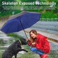 thumbnail image 3 of VEEKI Innovative Inverted Reverse Umbrella, Long Handle Traight Pole Umbrella with C Shaped Handle Rust Proof Upside Down Umbrellas for Outdoor24059975, 3 of 5