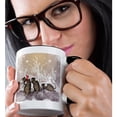 thumbnail image 2 of 3drose, Funny Christmas Rats with Christmas Hat, 15oz Two-tone Black Mug, 2 of 6