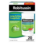 Robitussin 8 Hour Liqui-Gels Cough, Adult Formula - 20 Count Liqui-Gels