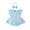 Blue, variant on Musuos Baby Girls Cute Rompers Dress 3 6 9 12 18Months 3D Flower Fly Sleeve Lace Mesh Skirt Hem Infant Bodysuits with Headband