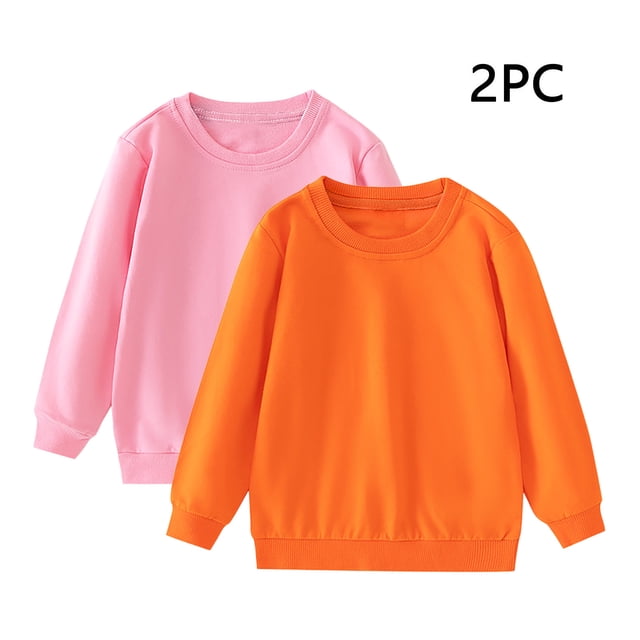 YUNAFFT Blouse à Manches Longues pour Filles Imprimé Floral Col Rond Coton Confort Extensible Tenue Décontractée 4-12 Ans