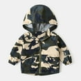 thumbnail image 2 of Atogsazn Children's Boys Windbreaker Jackets Kids Zip Up Camouflage Long Sleeve Hooded Jacket Spring Fall Clothes Camouflage 5-6 Years, 2 of 8