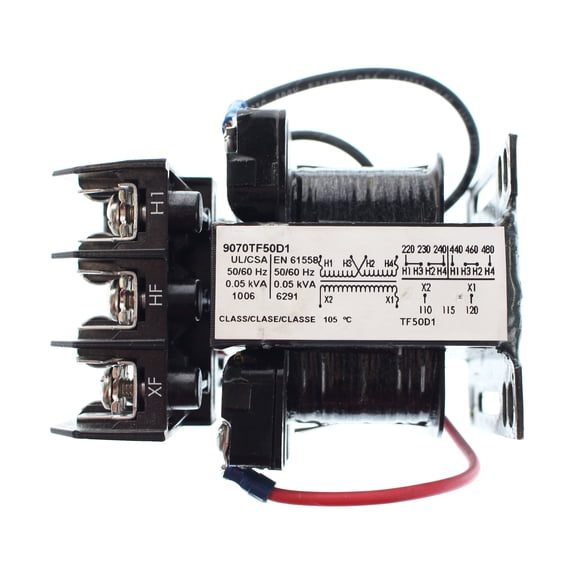 Square D 9070TF50D1 Control Type Transformer, 240/480-Volt to 120VAC, 50vA *** mpn is 9070TF50D1