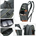 thumbnail image 3 of Unisex College Bag Fits up to 15.6’’ Laptop Casual Rucksack Waterproof School Backpack Daypacks, 3 of 6
