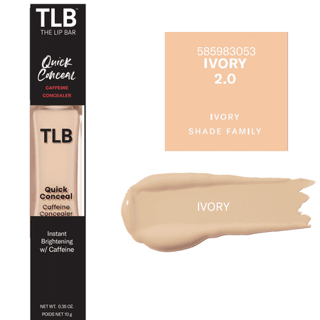 The Lip Bar Quick Conceal Caffeine Infused Hydrating Concealer Ivory 2.0