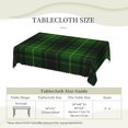 thumbnail image 6 of Rectangle Table Cloth, MacArthur Tartan Green Plaid Resistant Washable Tablecloth Decorative Table Cover for Dining, Indoor and Outdoor, 6 of 6