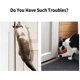 thumbnail image 3 of Puerta para mascotas con solapa, cerradura para gatos para paredes interiores o cajas de arena ocultas: fácil de instalar, adecuada, 3 of 3