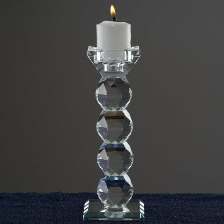 Cottage Candle Holder - Efavormart Handcrafted Crystal Glass Votive Candle Holder Taper Holder Tabletop Dining Room Coffee Table Decorative Centerpiece
