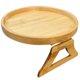 thumbnail image 5 of Bandeja con clip para reposabrazos de sofá, mesa de madera para sofá, mesa plegable con clip para reposabrazos de sofá, 5 of 6