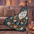 thumbnail image 6 of Mom Love Message Postal Hearts And Floral Collage Warm Scrapbook Style Moms Sentimental Scrapbook Collage Warm Flannel Blanket, Mother's Day Gift for Bedroom and Living Room Home Decor, 6 of 9