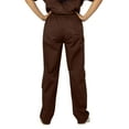 thumbnail image 2 of Panda Uniform by HeedFit Women’s Low Rise Straight Leg Scrub Pants – Chocolate – 4XL, 2 of 3