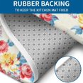 thumbnail image 4 of Pioneer Flower Floral Print Pattern Bathroom Rugs Sets 3 Piece,Toilet Cover Set,Absorbent Non Slip Bathroom Mats Sets with U-Shaped Contour Rug Toilet Rug Set, 4 of 5