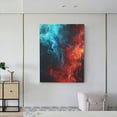 thumbnail image 6 of Susaid Red And Blue Fire Pattern Vertical Canvas Wall Decor 12x16in - Waterproof with Wood Frame & Damage-Free Hanging Kit, 6 of 8