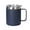 Navy Blue, variant on Muka 12 Ounce Insulated Coffee Mug With Lid, Stainless Steel Cup for Camping Office Home-White