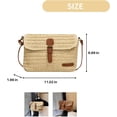 thumbnail image 5 of 2024 Rattan Crossbody Bags for Women, Straw Raffia Clutch Handbag Purse for Summer, 5 of 7