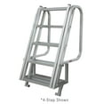 thumbnail image 5 of Extreme Max 3005.4122 Deluxe Aluminum Flip-Up Dock Ladder - 6-Step (18" x 5-3/8" Steps with 44" Railings) for Dock, Pools, Hot Tub, 5 of 6