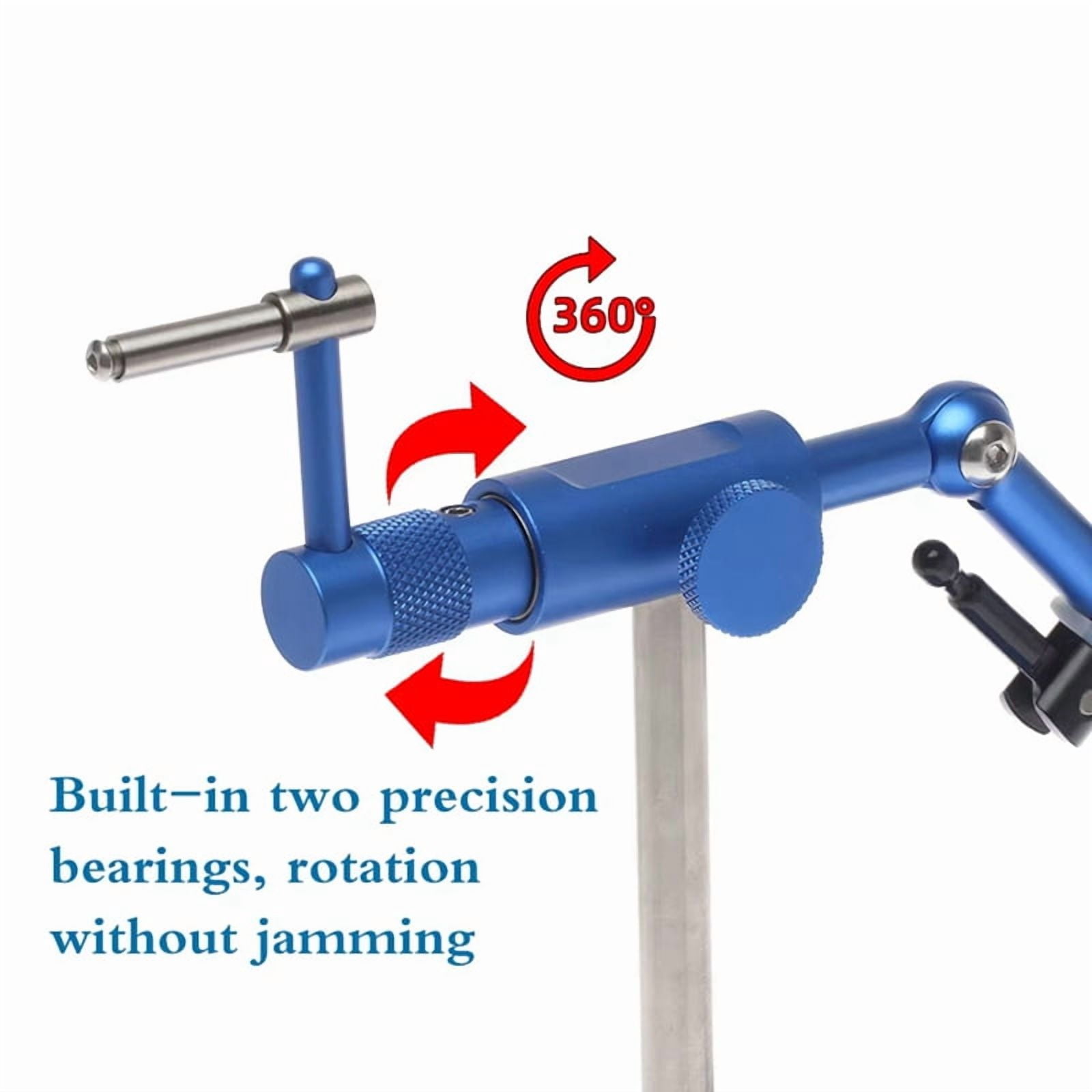 Fly Tying Vise Rotary Artificial Fly Making Bait Tools Lure Maker 360° Jig Hook Trout Fishing Lure Making Tool