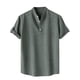 thumbnail image 2 of pstuiky camisetas camisas para hombre, Camisa hawaiana informal de manga corta con cuello alto y botones para hombre ropa de hombre m, 2 of 9