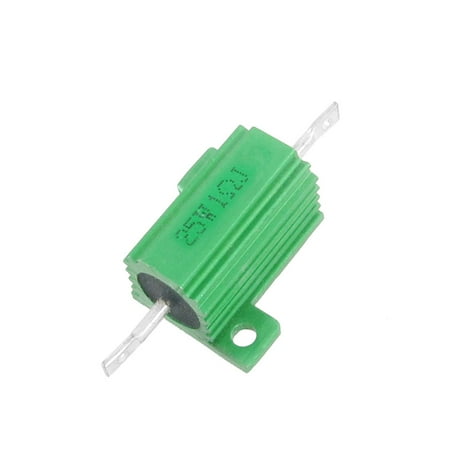 Ohm 25 Watt Wirewound Resistor - Chassis Mounted 25 Watt 1 Ohm 5% Aluminum Case Wirewound Resistor 2pcs